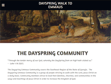 Tablet Screenshot of dayspringwalktoemmaus.com